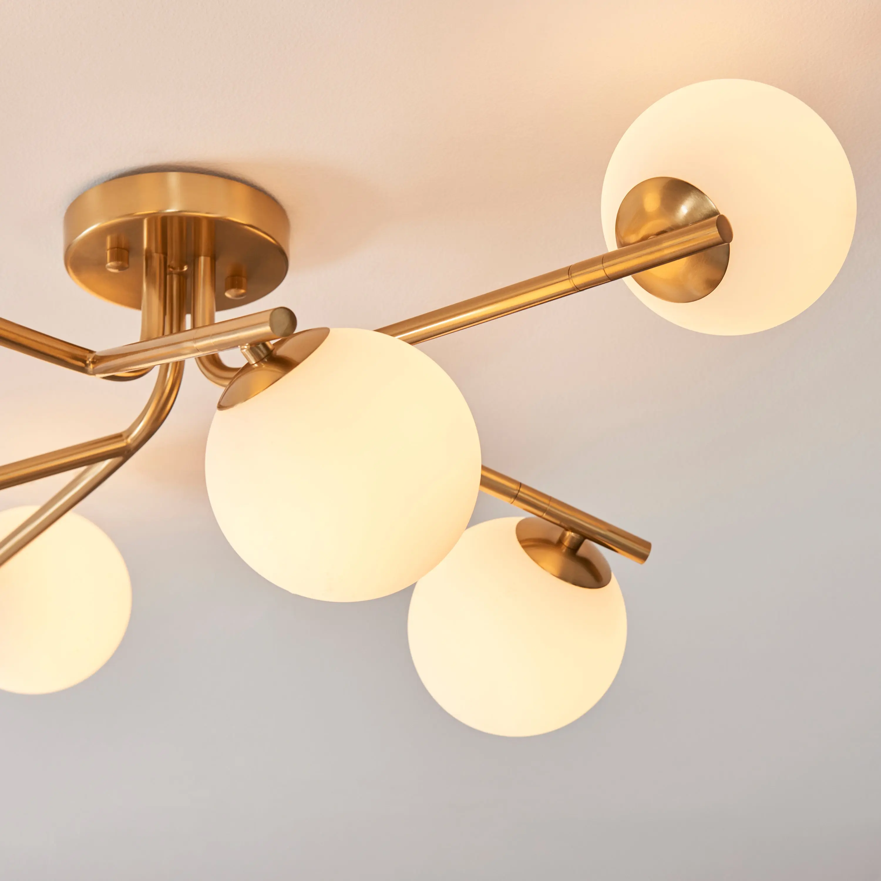 Aarion Ceiling Light Brushed Aged Brass - Image 10