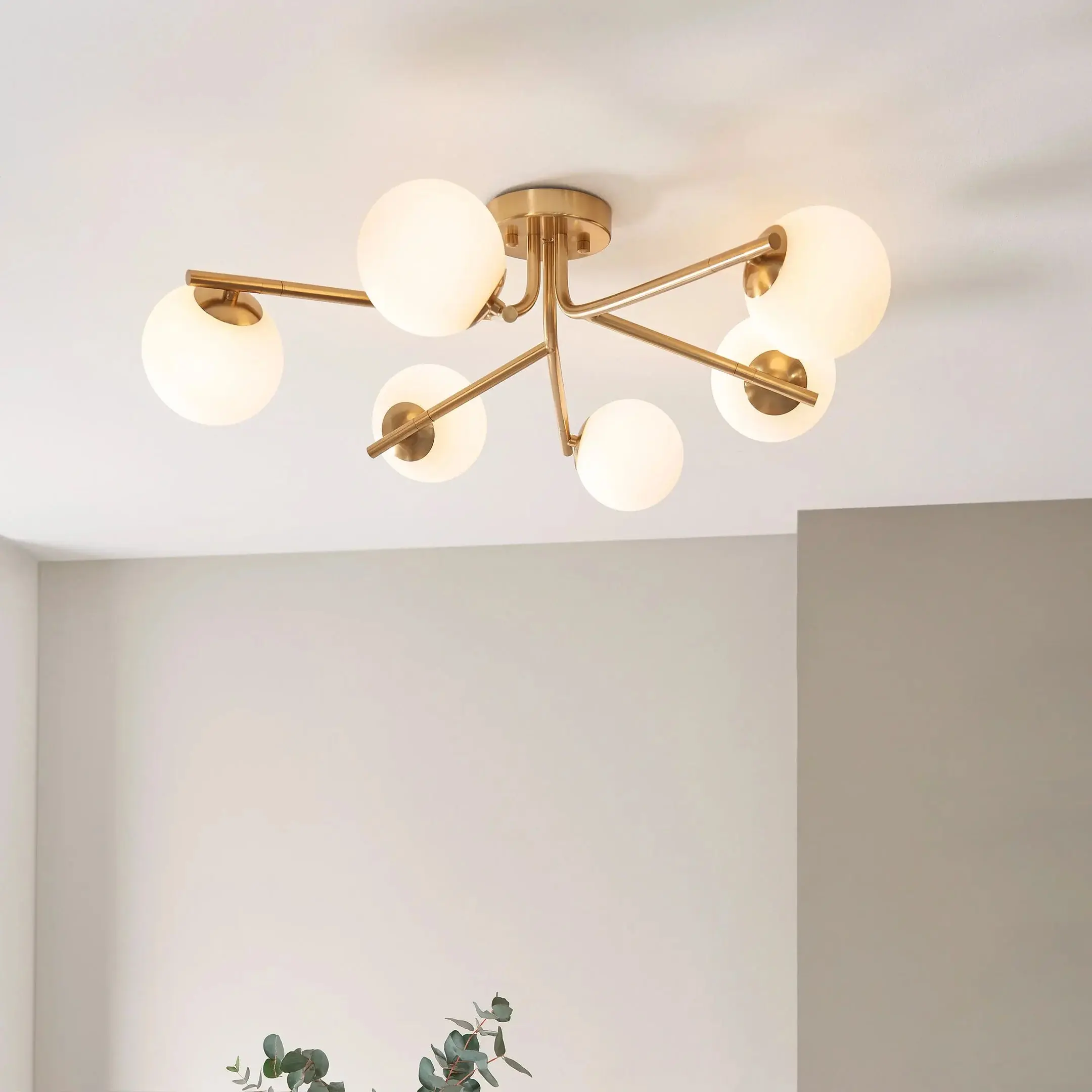 Aarion Ceiling Light Brushed Aged Brass - Image 7