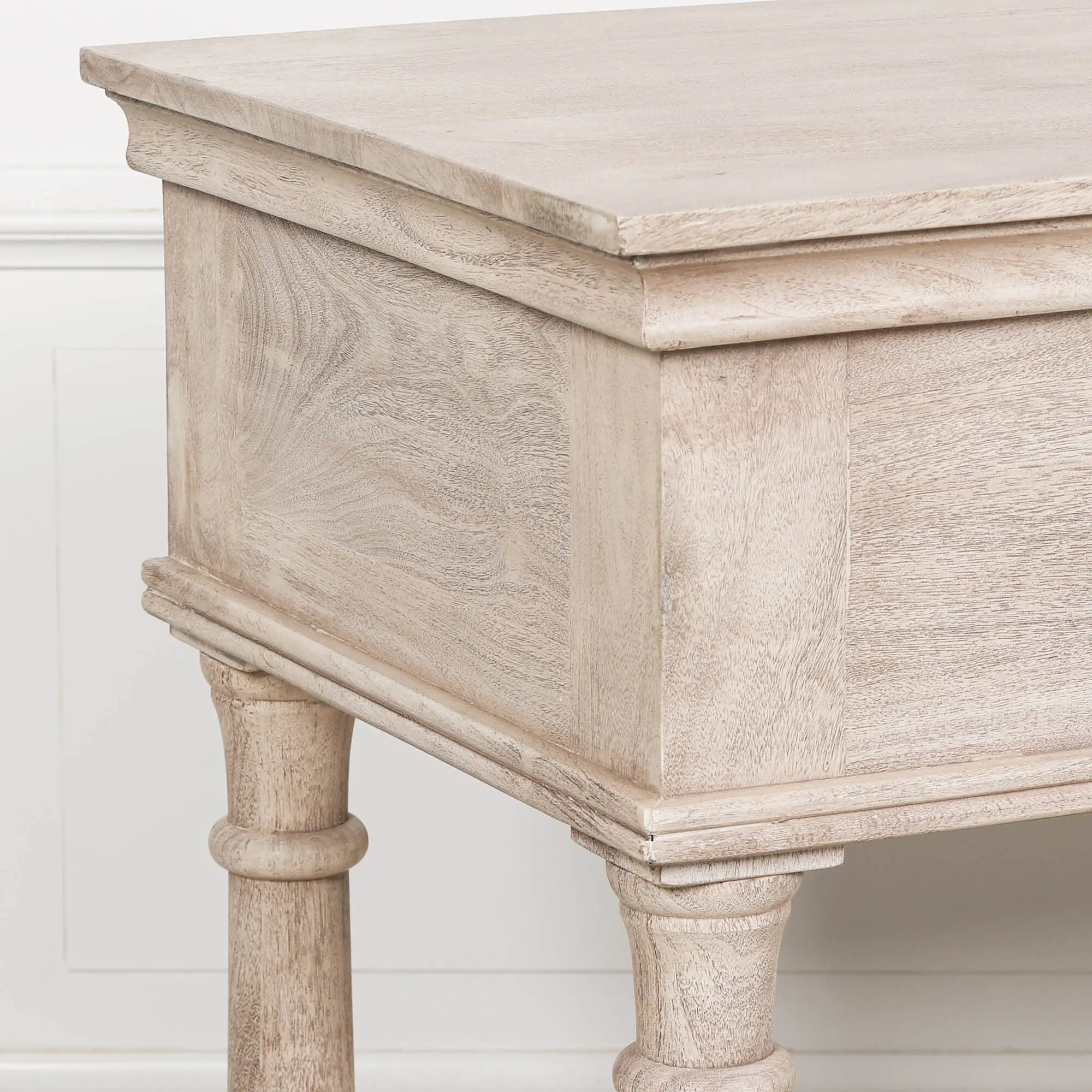 Acacia Wooden Console Table with Single Drawer and Lower Shelf - Image 7