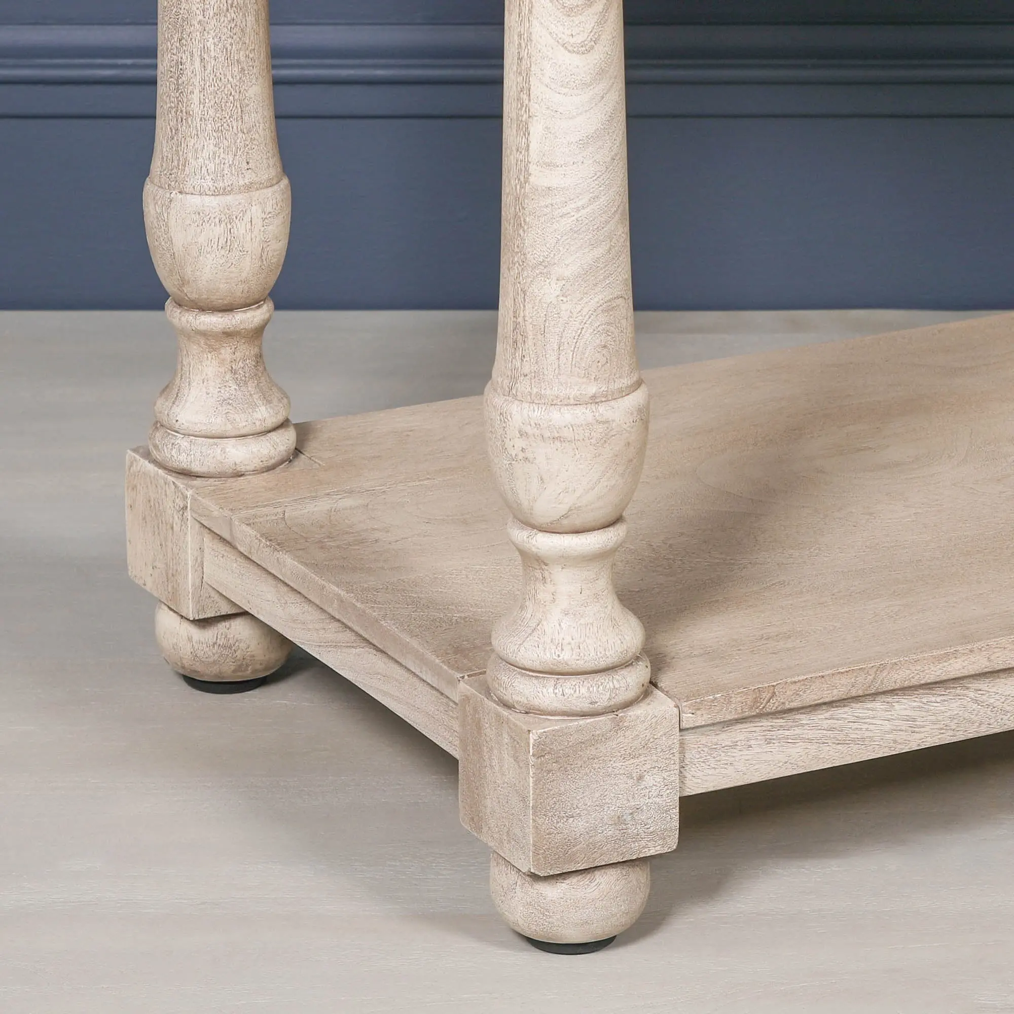 Acacia Wooden Console Table with Single Drawer and Lower Shelf - Image 8