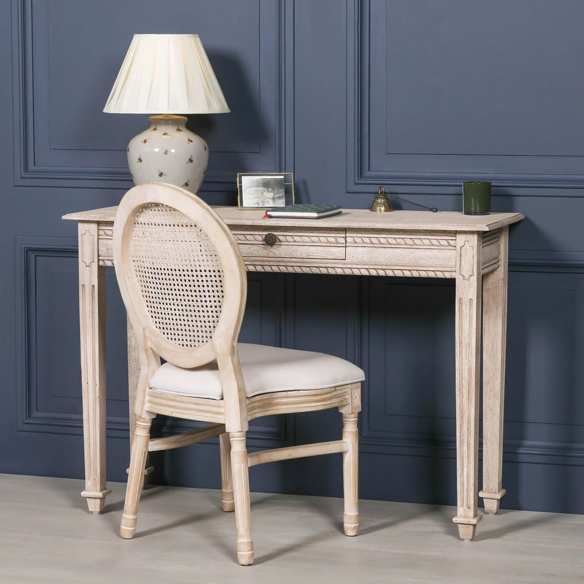 Acacia Wooden Dressing Hall Table with Carved Detailing - Image 5