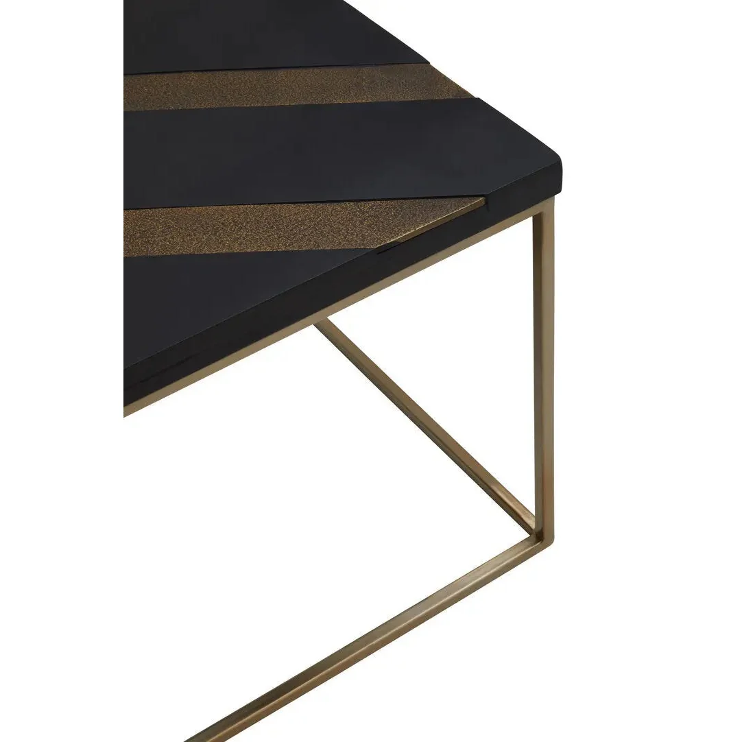 Arissa Black and Gold Coffee Table - Image 12