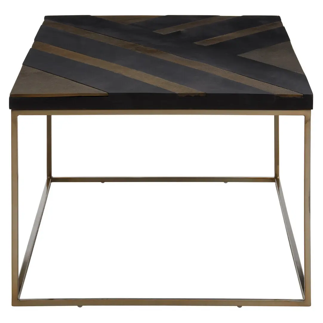 Arissa Black and Gold Coffee Table - Image 15