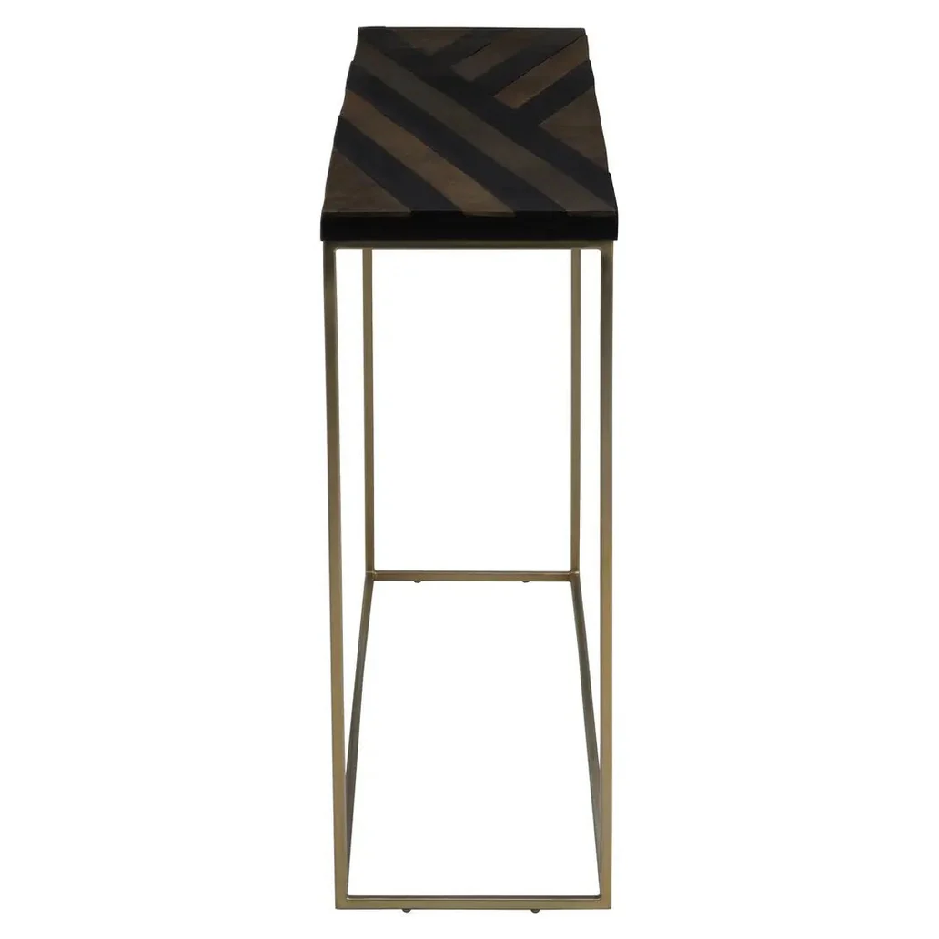 Arissa Black and Gold Console Table - Image 17