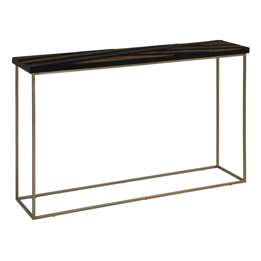 Arissa Black and Gold Console Table - Image 9