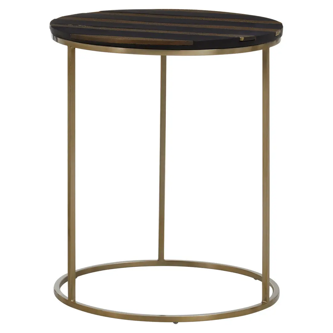 Arissa Black and Gold Side Table - Image 6