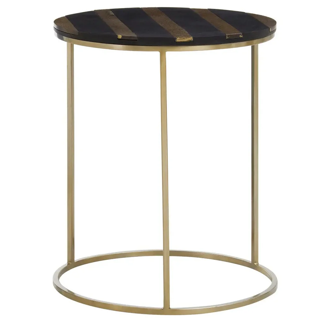 Arissa Black and Gold Side Table - Image 7