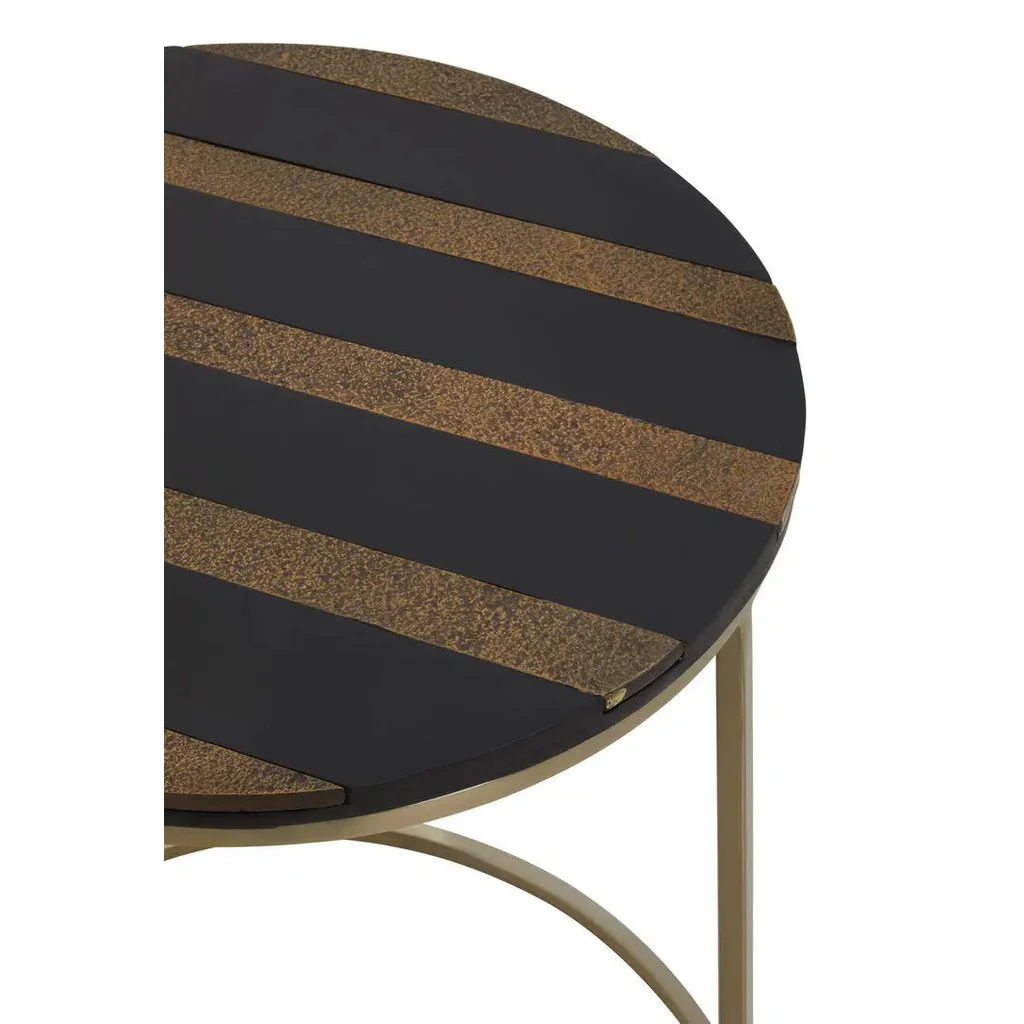 Arissa Black and Gold Side Table - Image 8