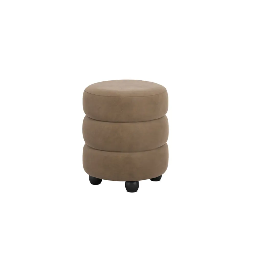 Ashford & Grey Emi Mole / Black Pouffe - Image 4