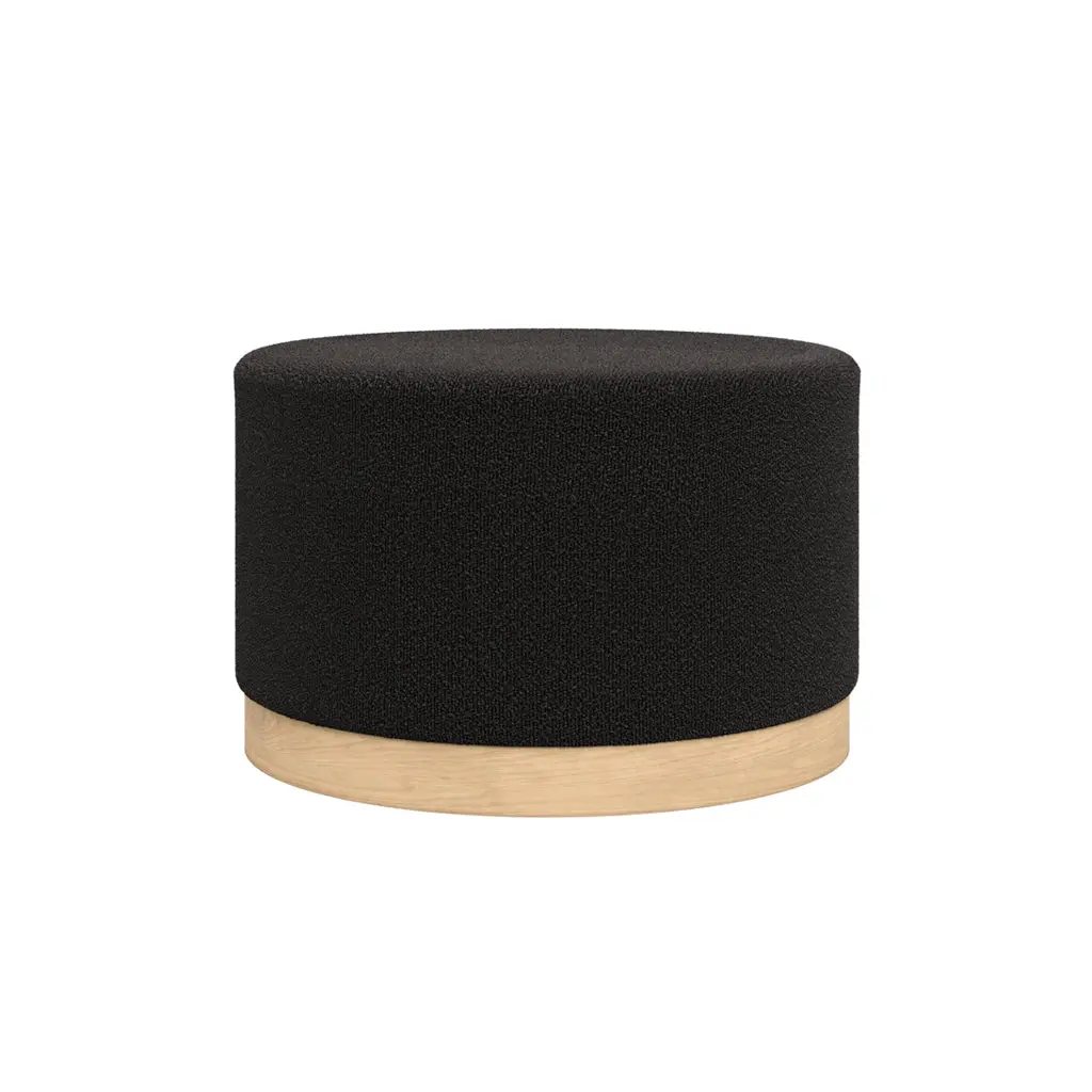 Ashford & Grey Lara Black Large Pouffe - Image 2