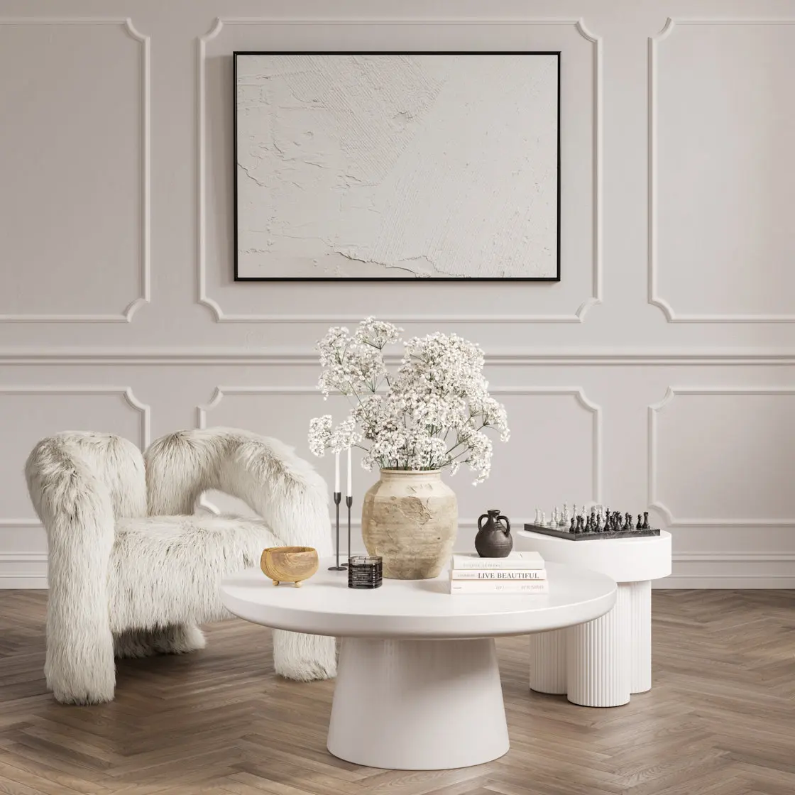 Ashford & Grey Rumi White Coffee Table - Image 4