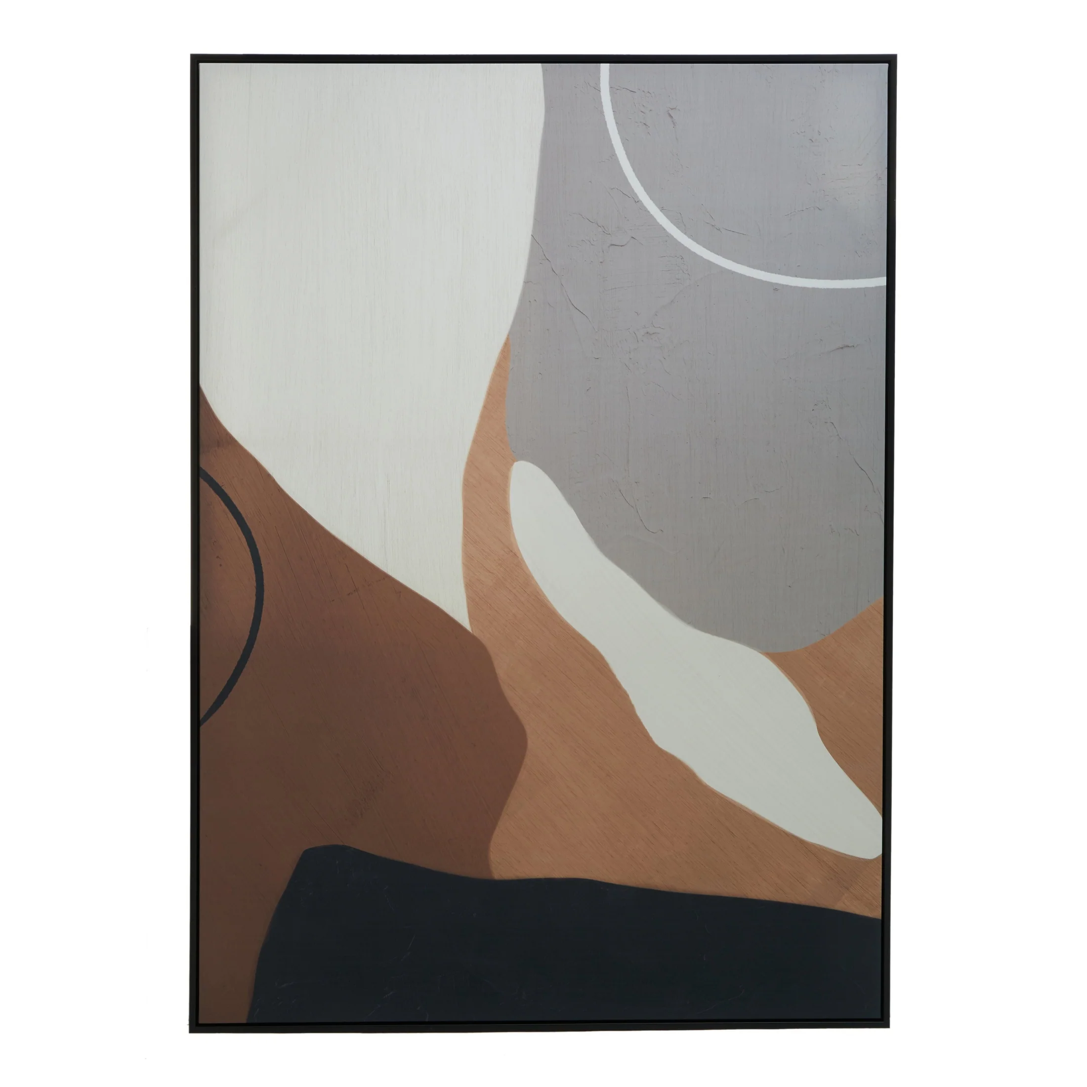 Astero Neutral Abstract Canvas Wall Art