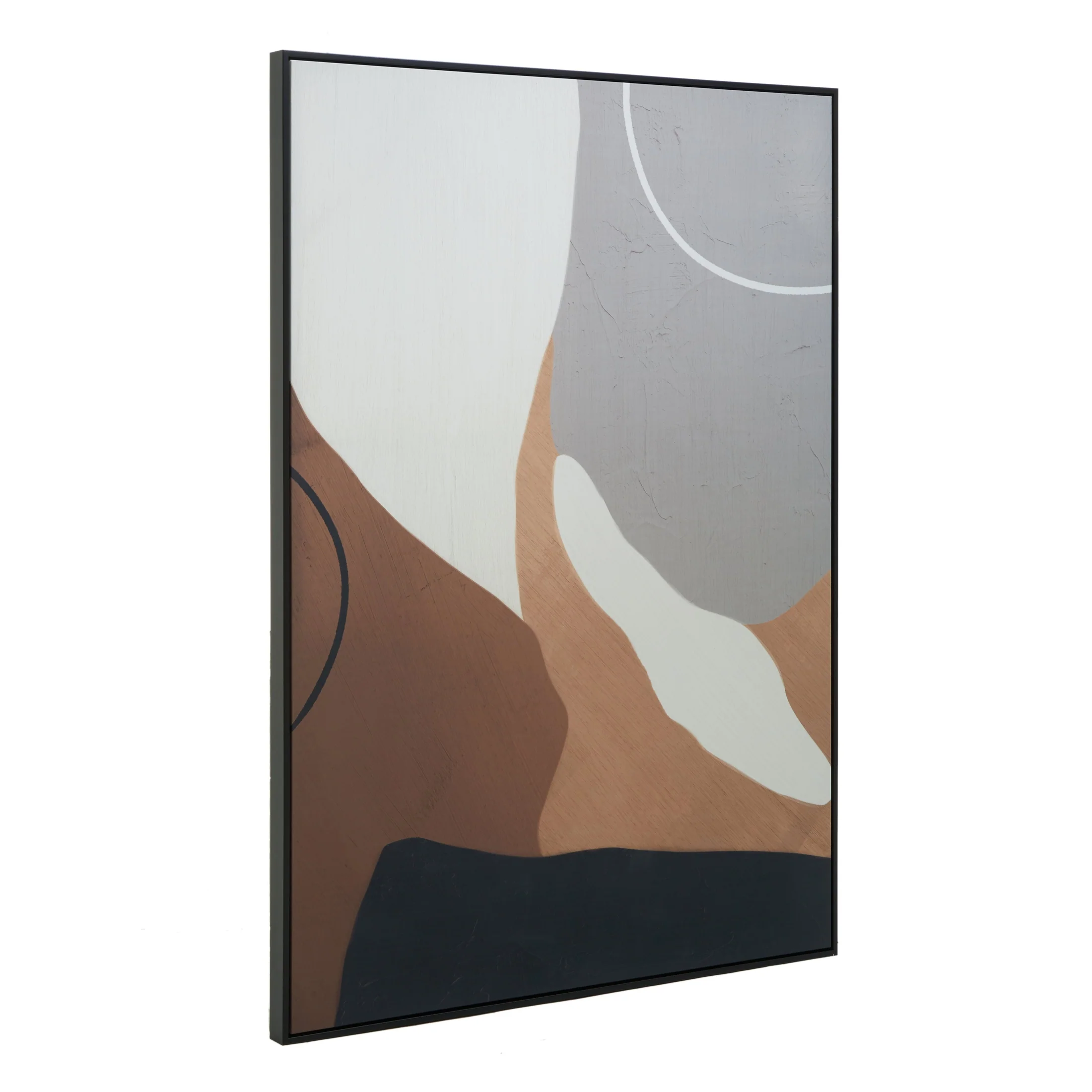 Astero Neutral Abstract Canvas Wall Art - Image 4