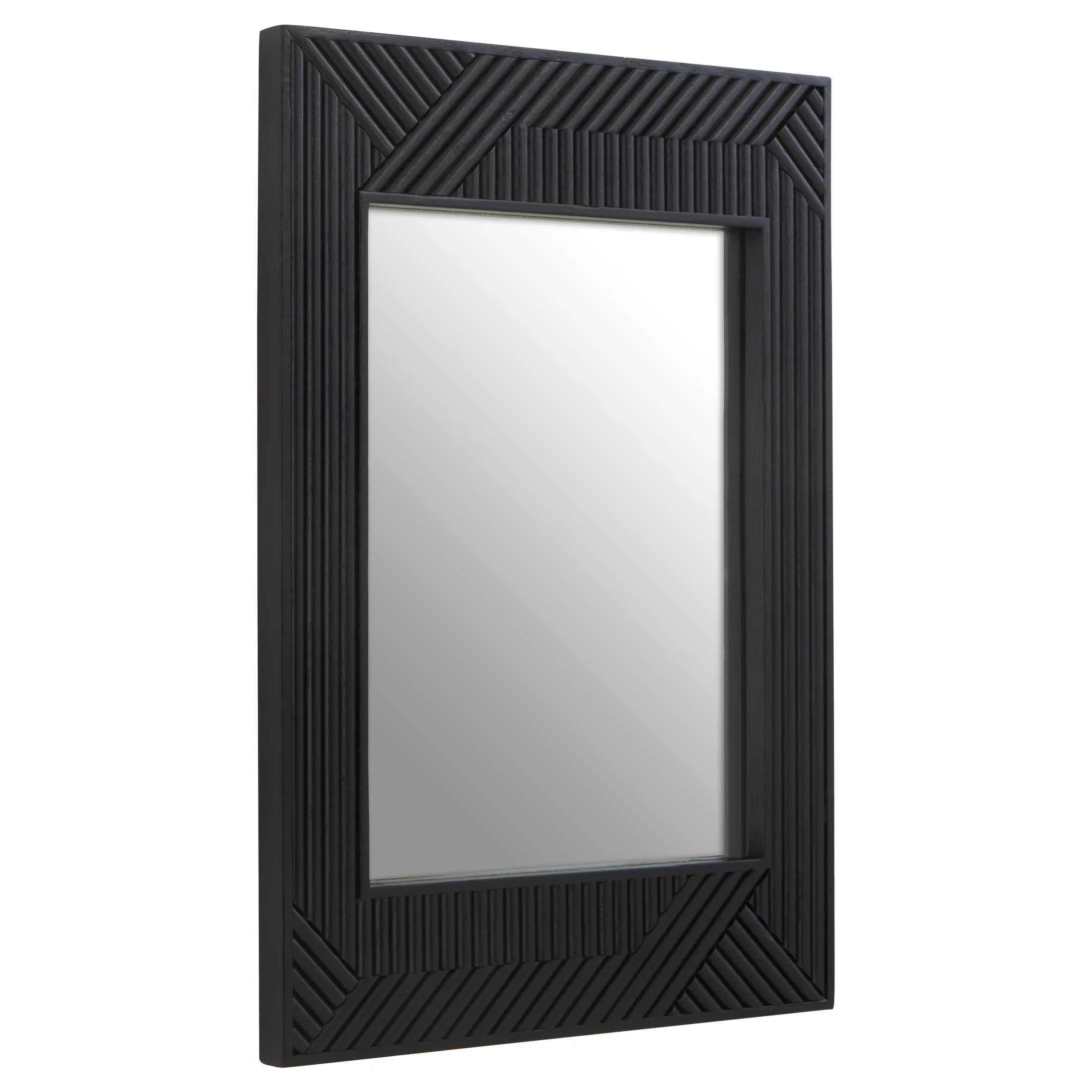 Azara Black Finish Wall Mirror