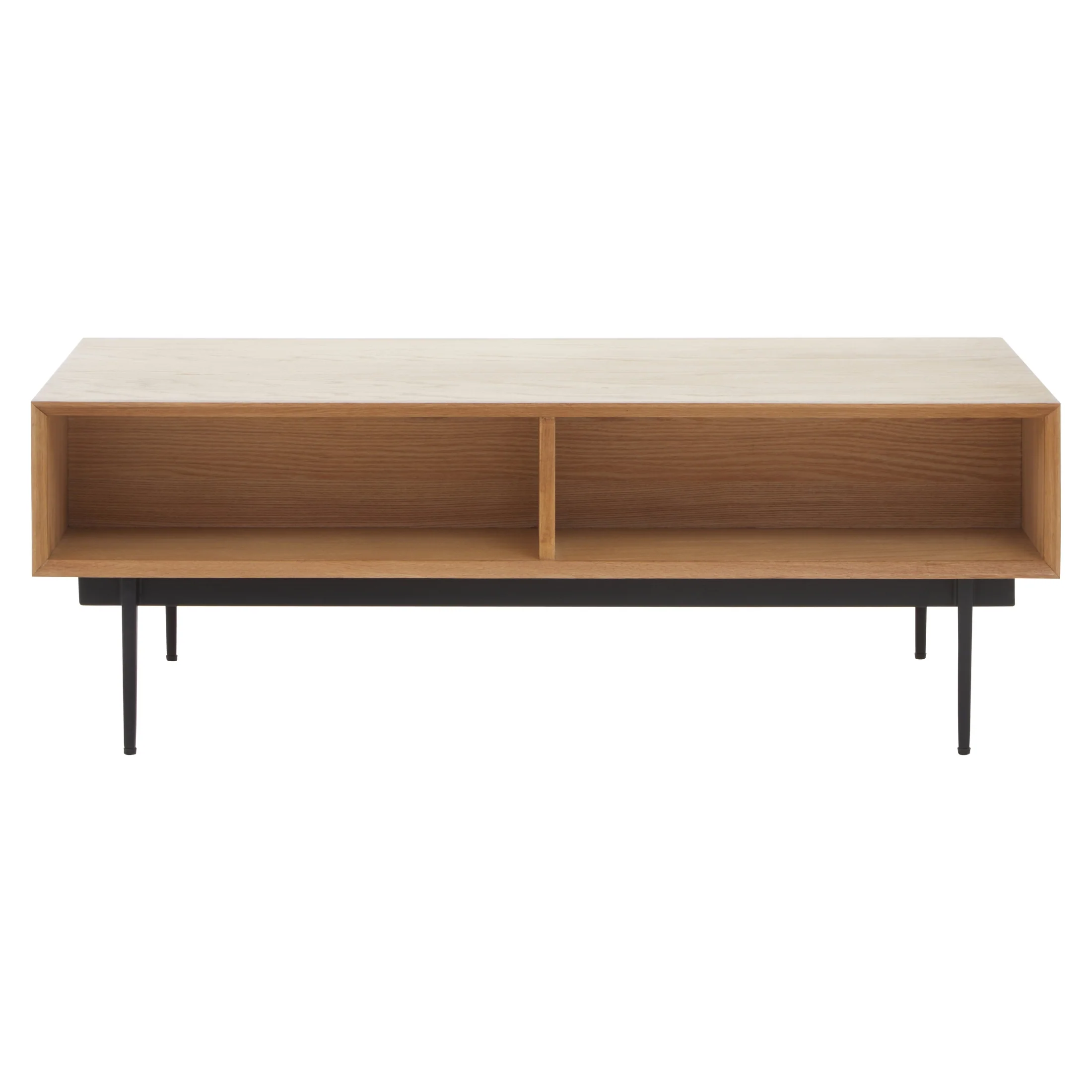 Azara Natural Finish Coffee Table with Drawers - Image 7