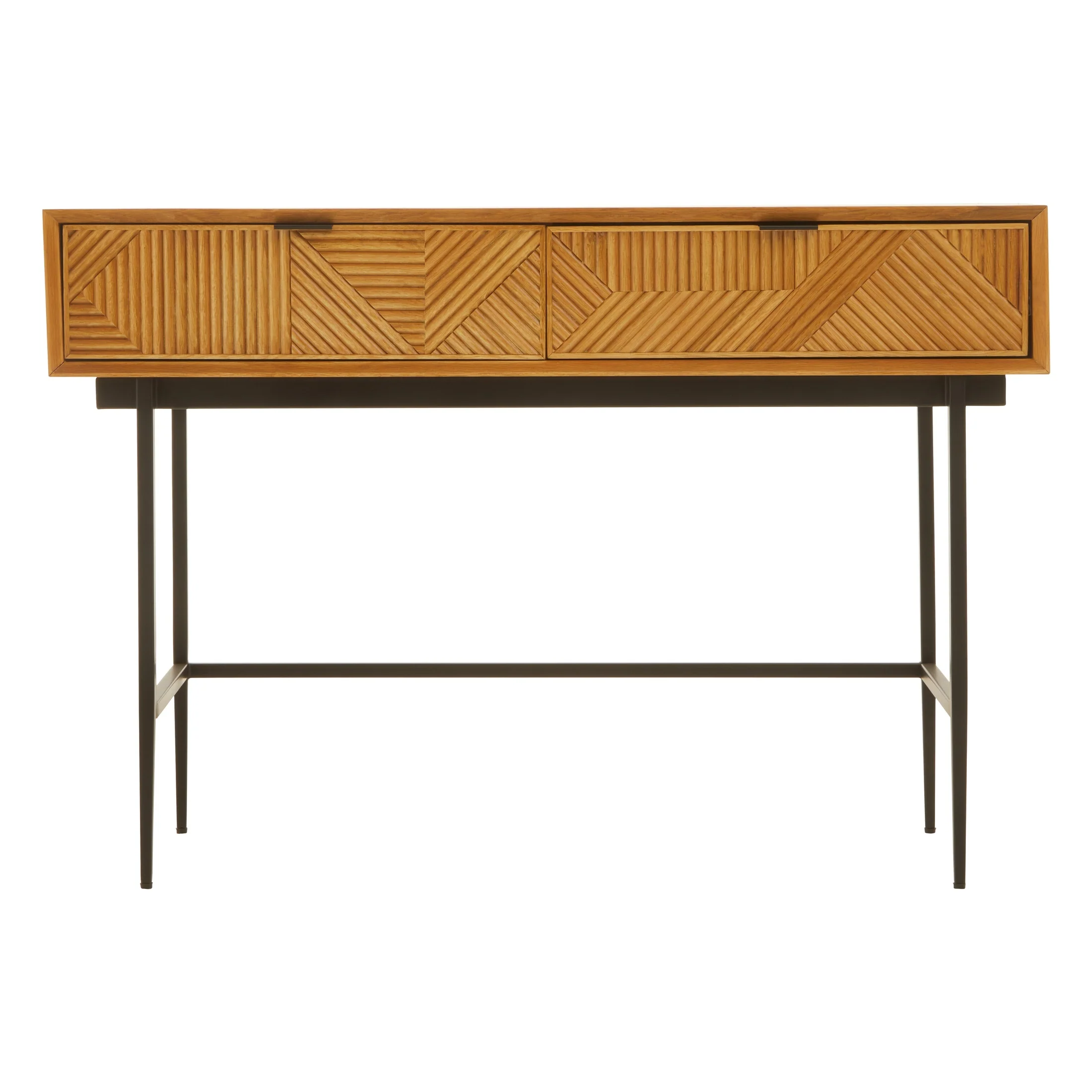 Azara Natural Finish Console Table with 2 Drawers - Image 10