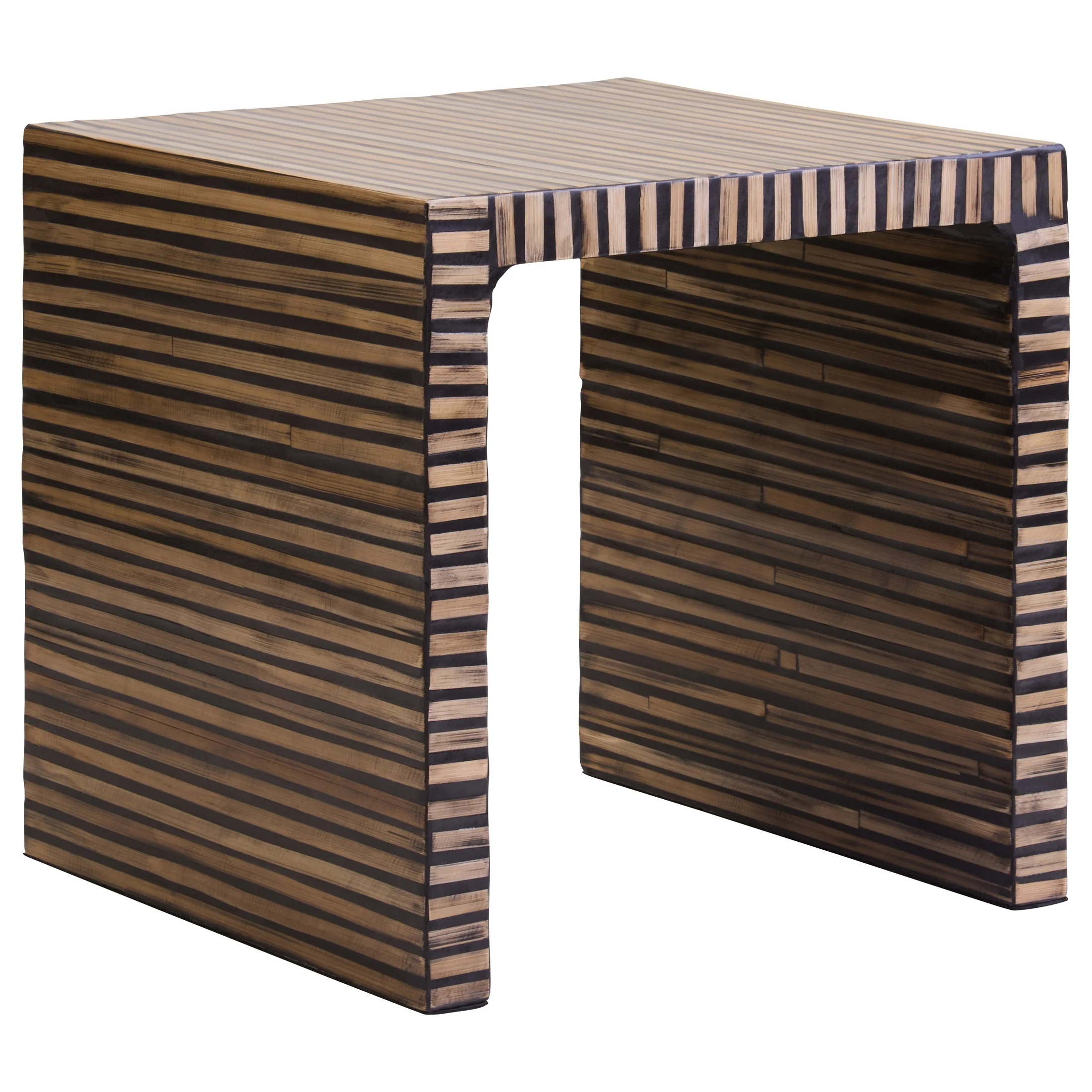 Bambrae Bamboo Inlay Side Table