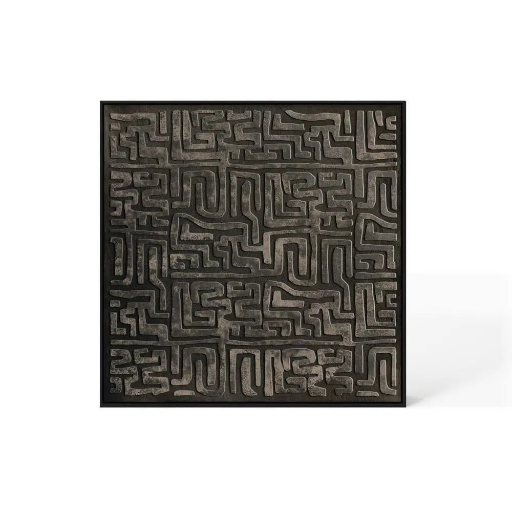 Berkeley Designs Abstract Design 66 – Large 3D Textured Framed Canvas