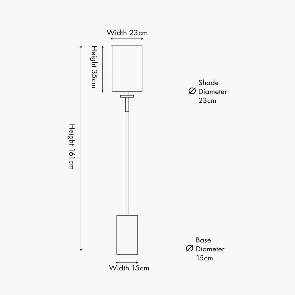Bonham Natural Wood Veneer & Silver Metal Floor Lamp - Image 8