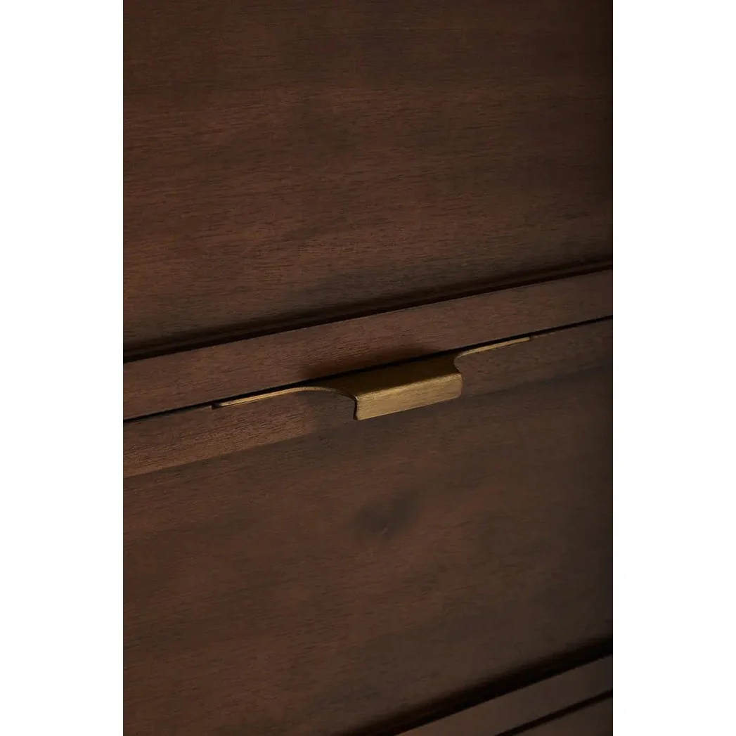 Brando Acacia Wood Effect Sideboard with Herringbone Pattern - Image 28