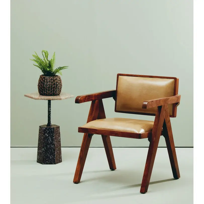 Bronson Natural Leather Armchair - Image 14