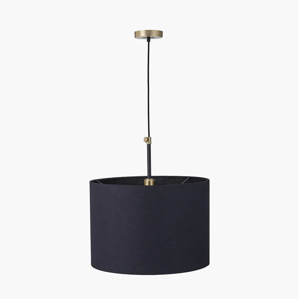 Bryce Black and Gold Metal Ceiling Pendant - Image 3