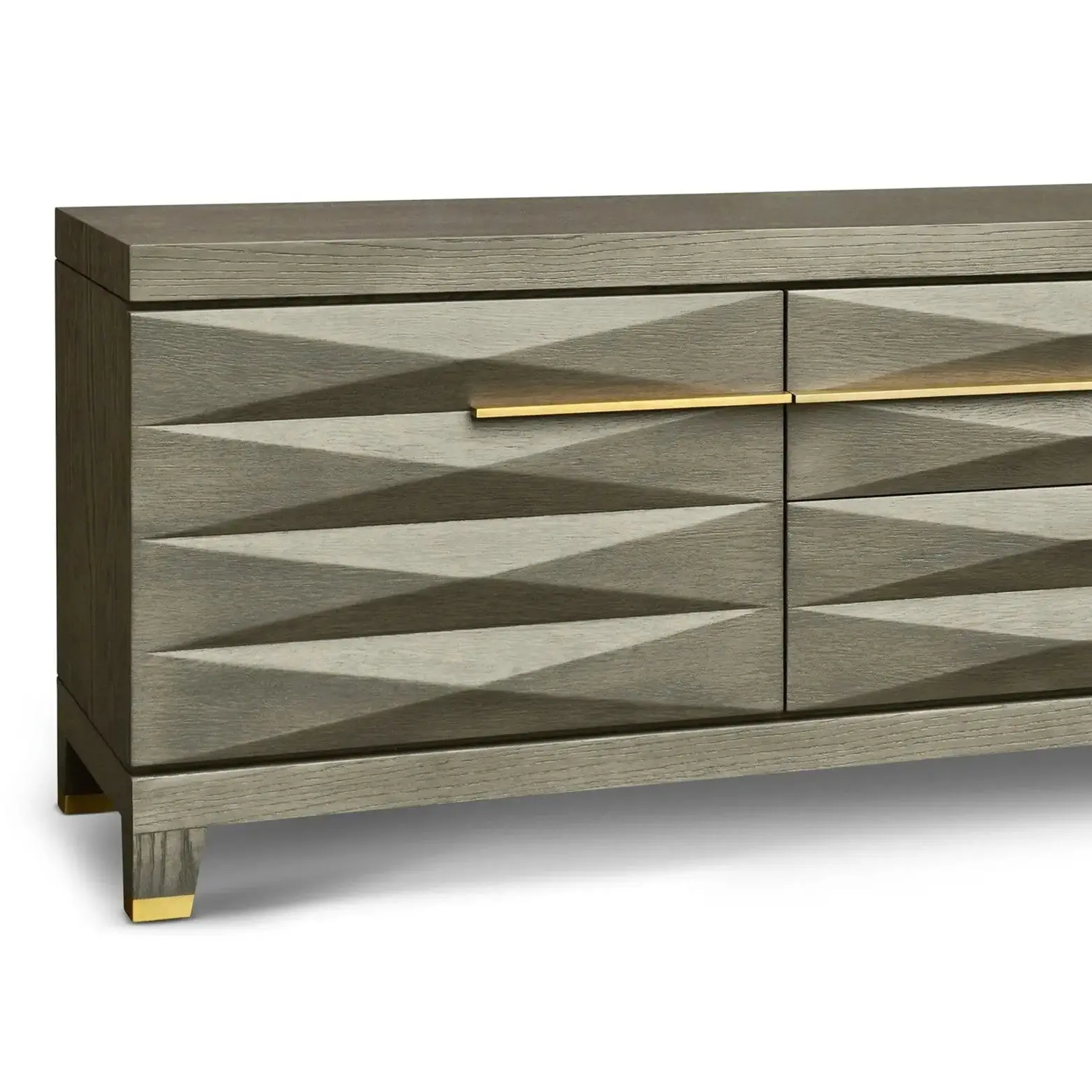 Cassis Grey Taupe Oak Media Unit by Berkeley Designs - Image 3
