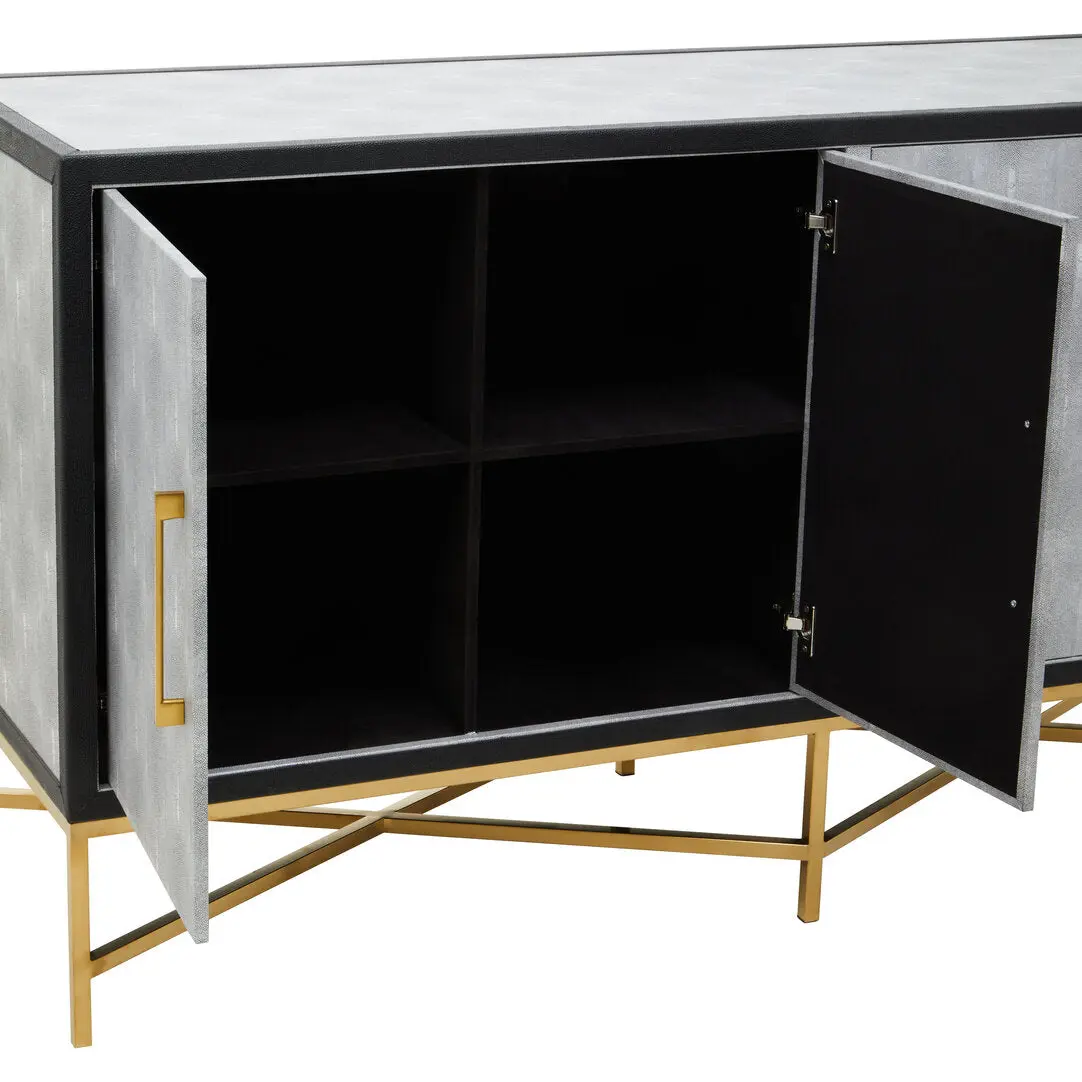 Caviz Grey Shagreen Sideboard - Image 4