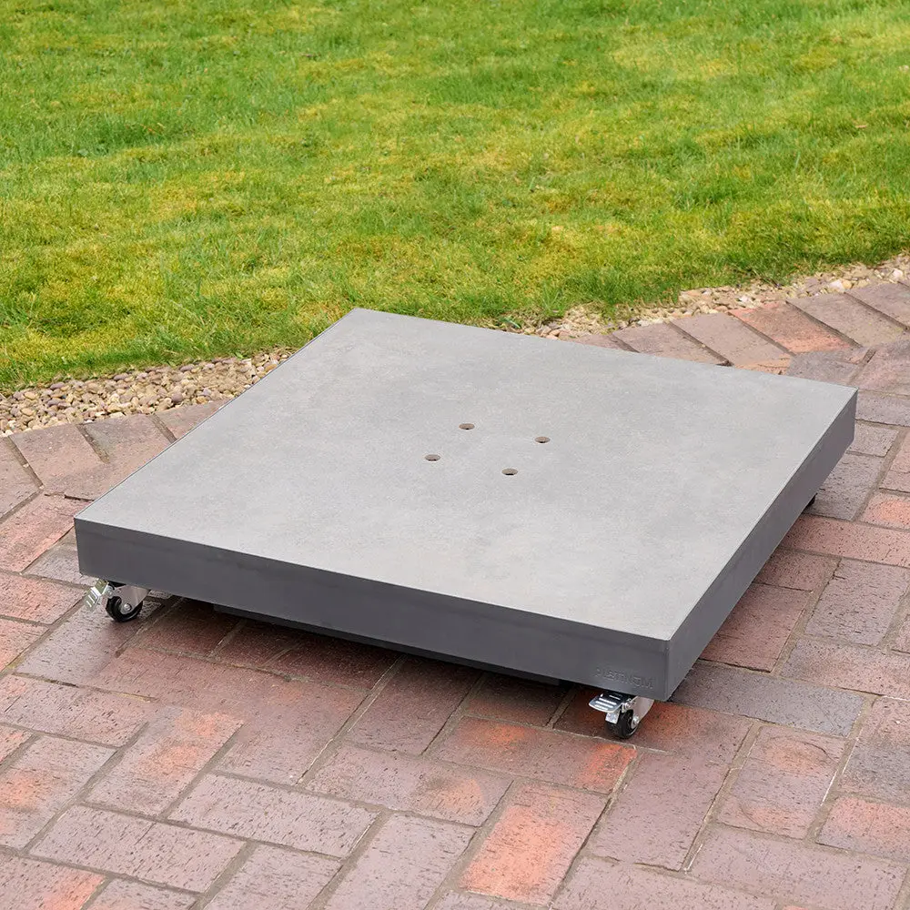 Ceramica Grey 90KG Wheeled Parasol Base - Pacific Lifestyle