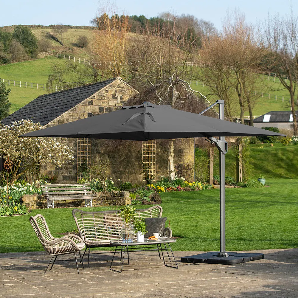 Challenger T2 3.5 x 2.6m Rectangular Free Arm Parasol - Image 5