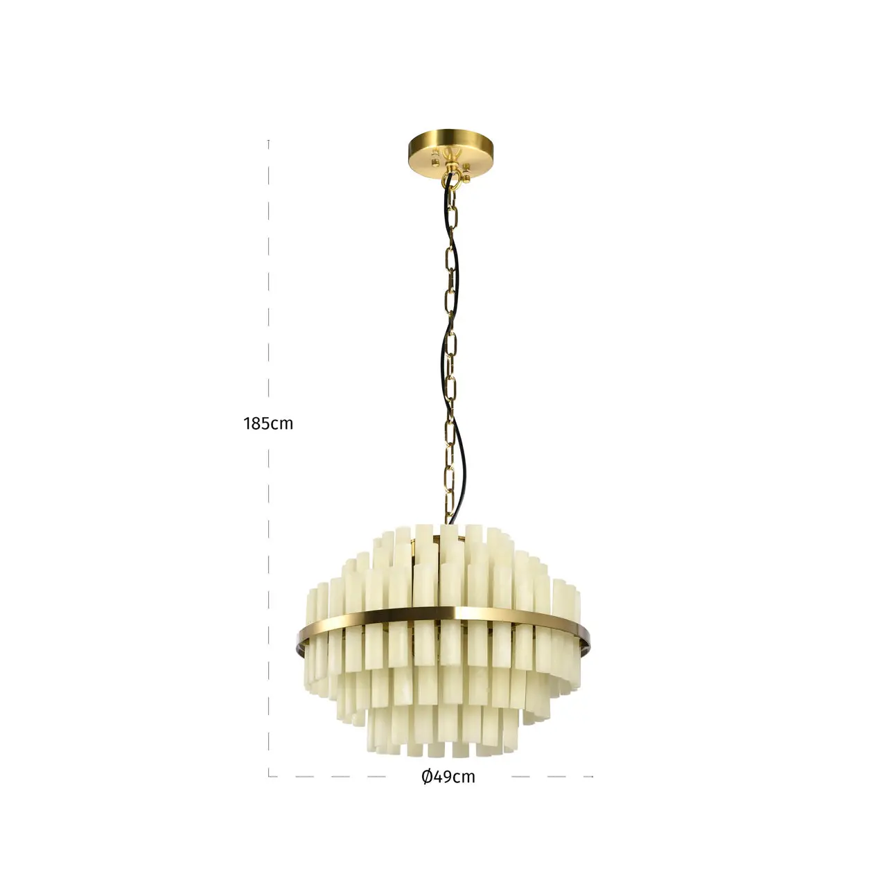 Richmond Interiors Zerine White Chandelier - Image 4