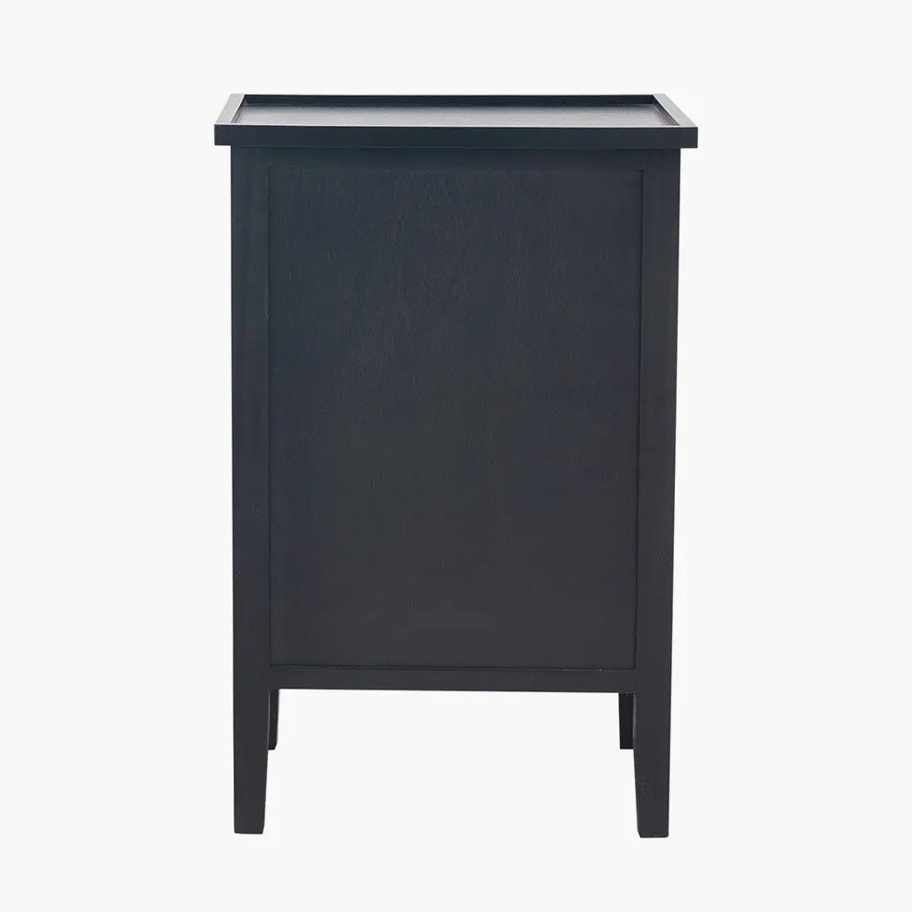 Loft Blue Multicoloured Pine Wood 3 Drawer Unit – Industrial Chest of Drawers - Image 4