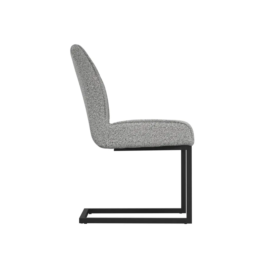 Ashford & Grey Cleaver Smoked Pearl and Black Set of 2 Dining Chairs - Image 3