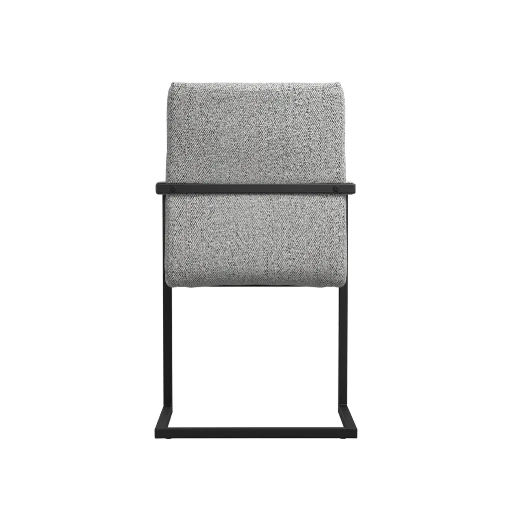 Ashford & Grey Cleaver Smoked Pearl and Black Set of 2 Dining Chairs with Arms - Image 4