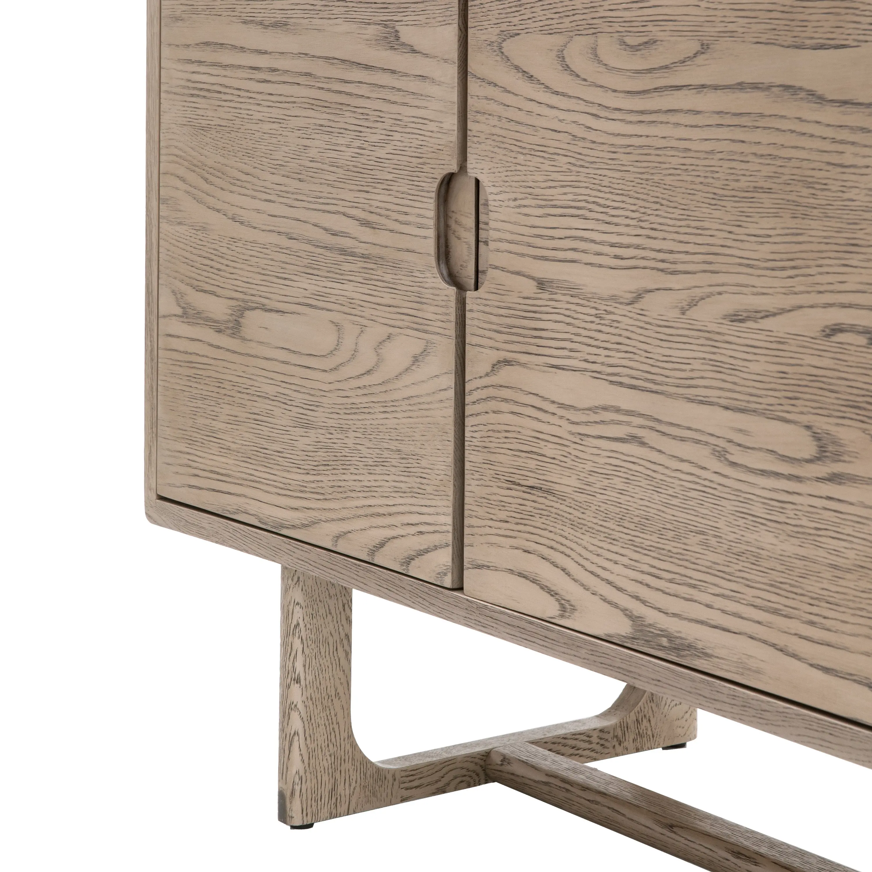 Crafton 4 Door Sideboard in Smoked Oak - Image 10