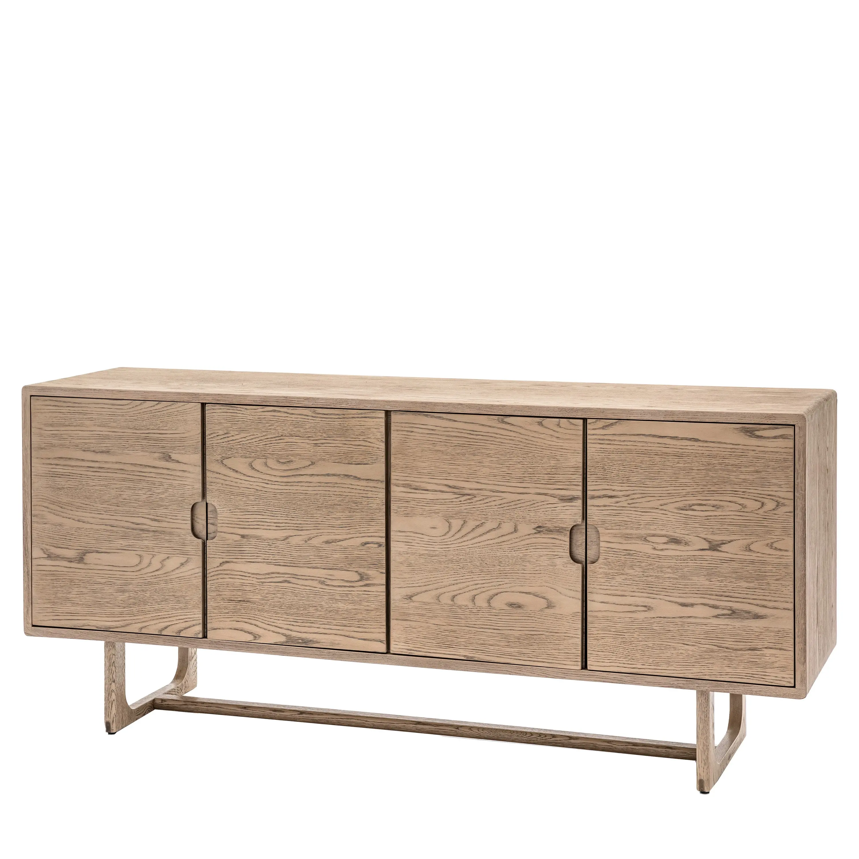Crafton 4 Door Sideboard in Smoked Oak - Image 6