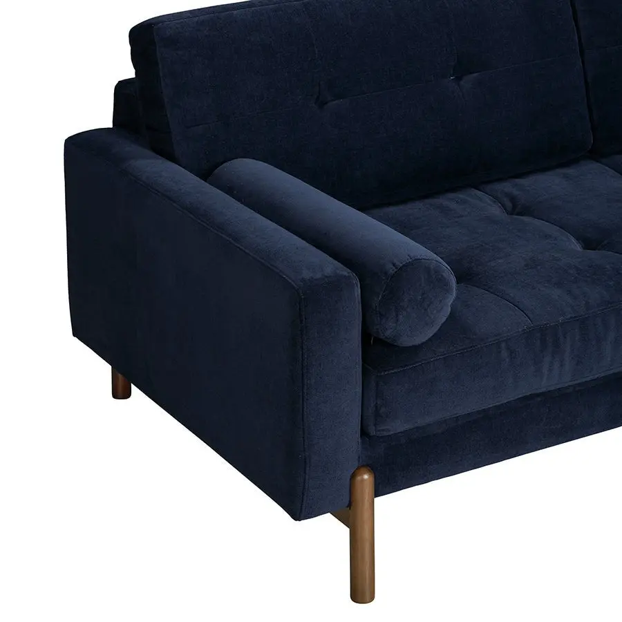 DI Designs Candover Sofa in Blue – Upholstered 3 Seater with Wooden Legs - Image 4