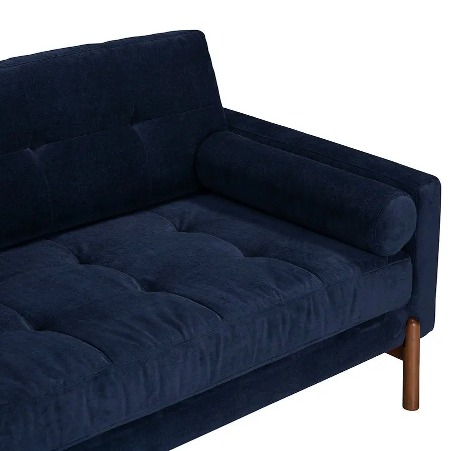DI Designs Candover Sofa in Blue – Upholstered 3 Seater with Wooden Legs - Image 5