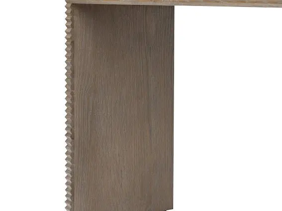 DI Designs Wickham Ribbed Oak Console Table – Slim Hallway & Living Room Table - Image 11
