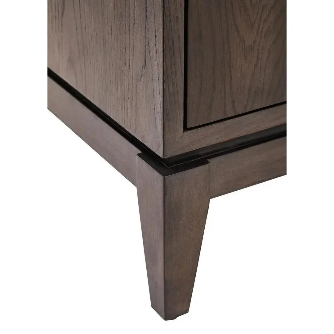 Damira 4 Door Antique Grey Sideboard – Vintage-Style Storage Cabinet - Image 11