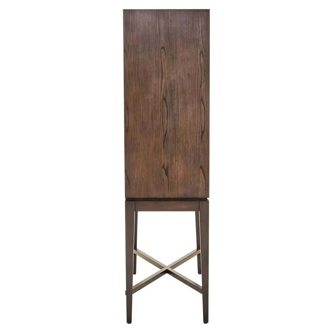 Damira Antique Grey Cabinet – 2 Door Storage with X-Base Design - Image 5