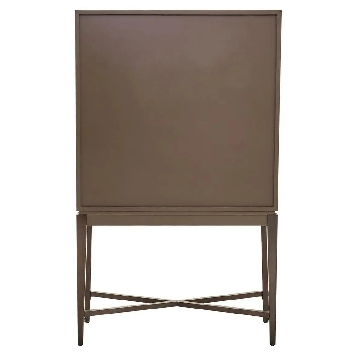 Damira Antique Grey Cabinet – 2 Door Storage with X-Base Design - Image 6