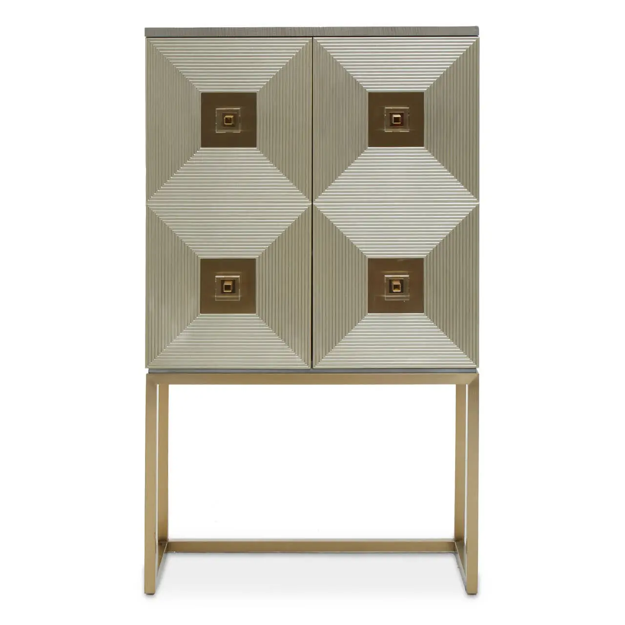Decora 2 Door Sideboard – Grey Ash with Champagne Gold Legs - Image 4