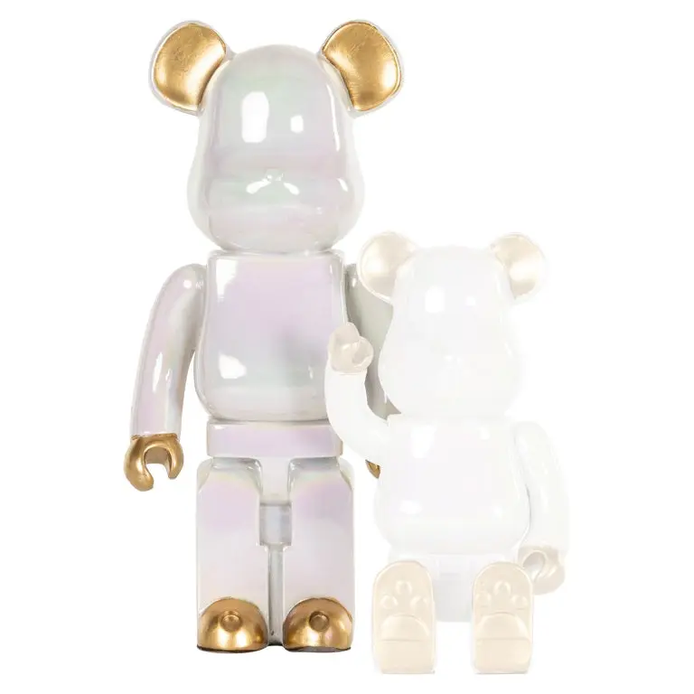Richmond Interiors Ave Bear Ornament in White - Image 5