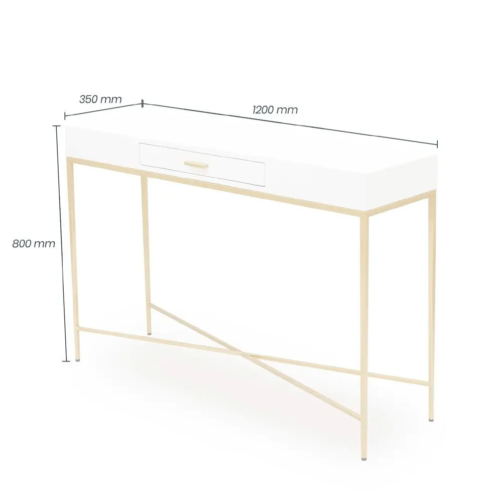 DI Designs Berkeley Console Table in White - Image 8