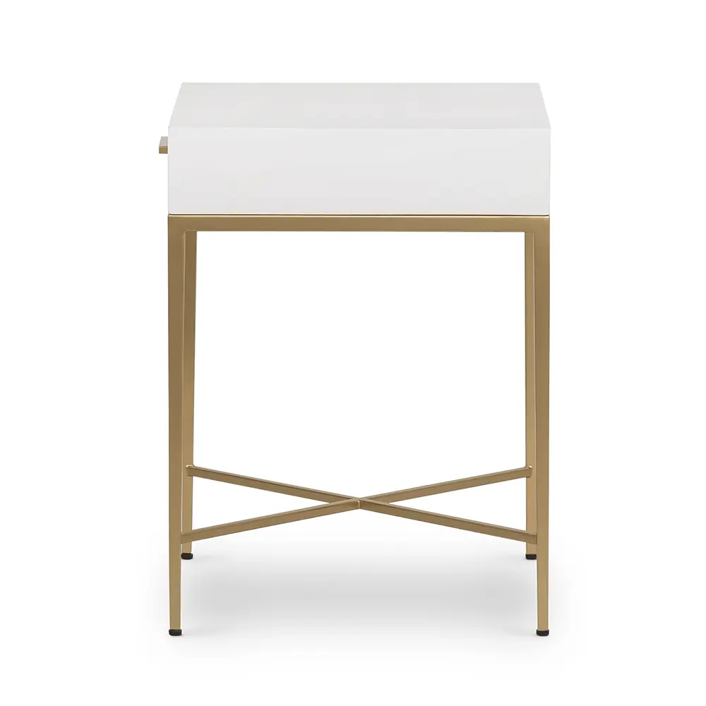 DI Designs Berkeley End Table in White - Image 3