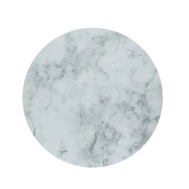 DI Designs Crofton Round White Marble Glass Coffee Table - Image 3