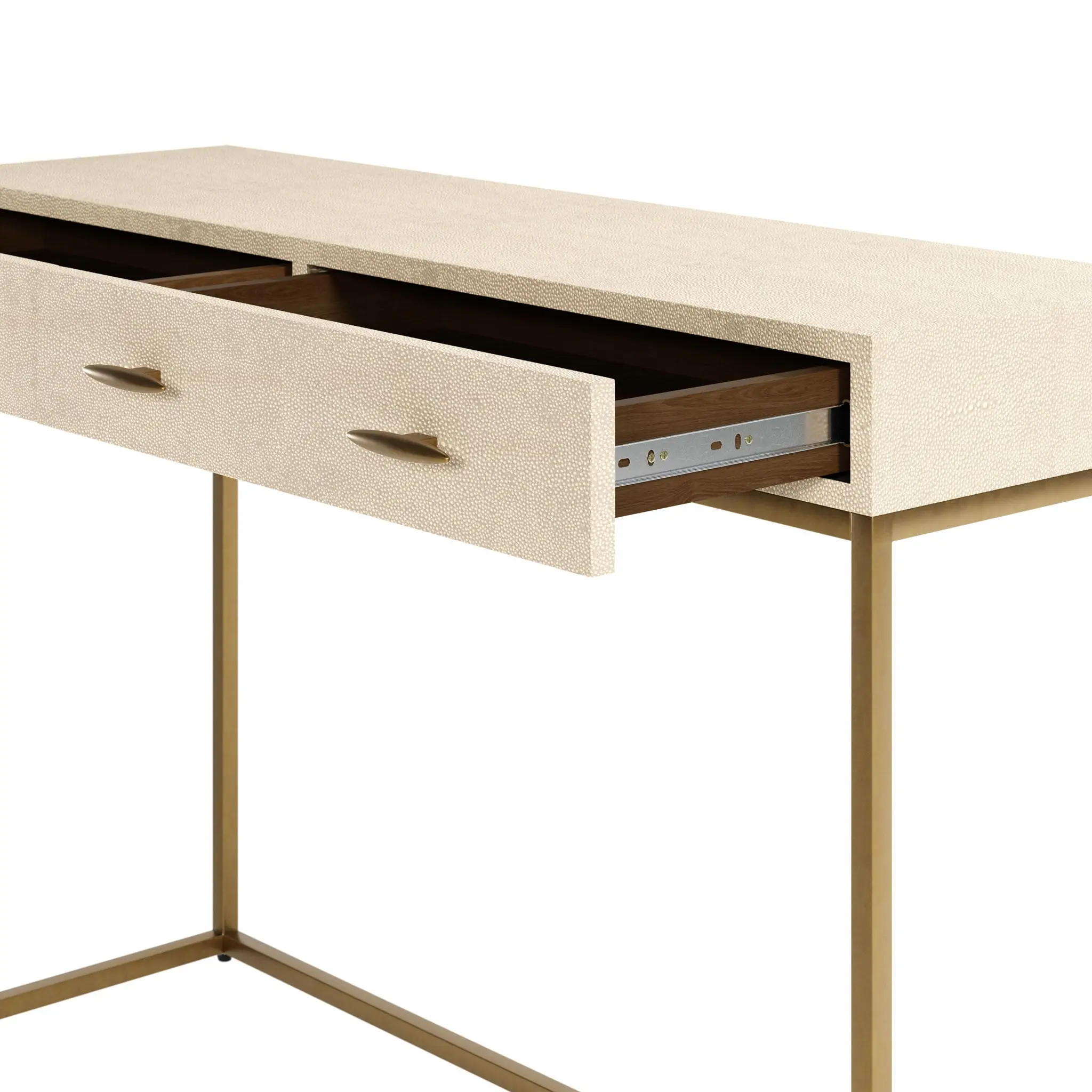 DI Designs Hampton Console Table in Ivory Shagreen - Image 3