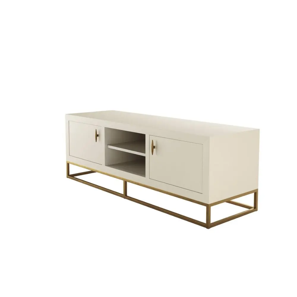 DI Designs Hampton Media Unit in Ivory Shagreen - Image 2