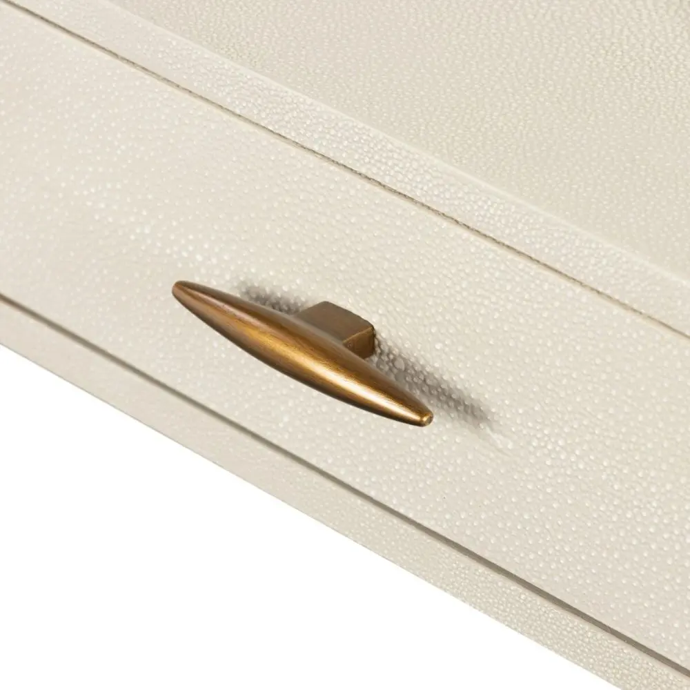 DI Designs Hampton Media Unit in Ivory Shagreen - Image 5
